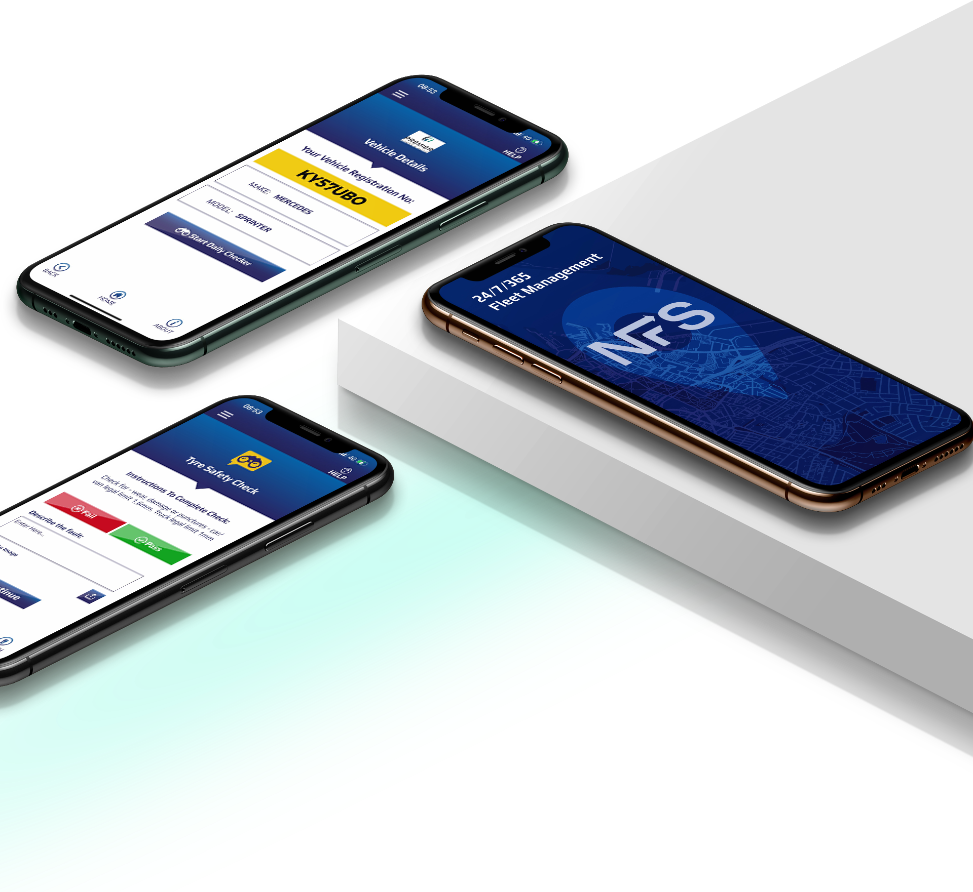 Nationwide Fleet Services App Mockups